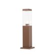 Borne-d'extérieur-intelligente-marron-rouille-45-cm-avec-P45---Malios
