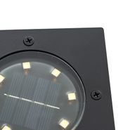Juego-de-6-focos-de-suelo-negros-cuadrados-con-LED-IP65-Solar---Terry