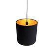 Hanglamp-met-velours-kap-zwart-met-goud-40-cm---Combi