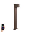 Akıllı-Dış-Mekan-Pas-Rengi-Kahverengi-65-cm-IP44-WiFi-GU10-Dahil-Zemin-Lambası---Baleno