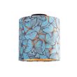 Stropní-lampa-s sametovým-stínítkem-s motýly-a zlatem-25-cm---Combi-černá