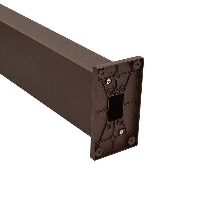Lámpara de exterior marrón óxido de 65 cm con LED IP64, luz tenue y solar - Charlene