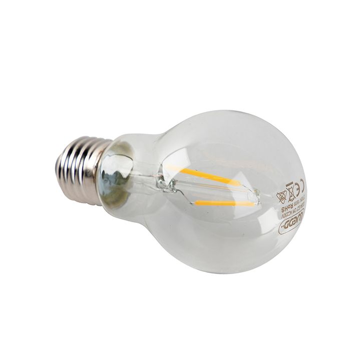 Sada 5 LED žiaroviek E27 A60 číre 2W 180lm 2700K