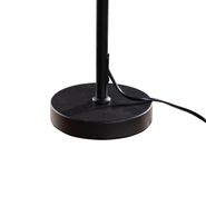 Stolní-lampa-černá-se-sametovým-stínidlem-hnědá-35-cm---Parte