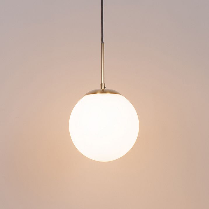 Art Deco závěsná lampa zlatá s opálovým sklem vč. černého 1-fázového kolejnicového adaptéru - Iconic Flore