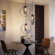 Dizajnerska-Viseća-Lampa-Crna-Okrugla-sa-3-Sijalice---Indu