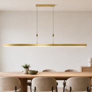 Lampada-a-sospensione-regolabile-oro-con-LED-inclusa---Lamba