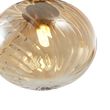 Art-Deco-Hängeleuchte-Gold-mit-bernsteinfarbenem-Glas-9-flammig---Jia