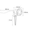 Moderner-Smart-Strahler-schwarz-mit-Kabel-und-Stecker-200cm-inkl.-WiFi-GU10-IP65---Basic