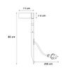 Strahler-schwarz-80cm-inkl.-LED-verstellbar-IP65-inkl.-Kabel-und-Stecker---Carl