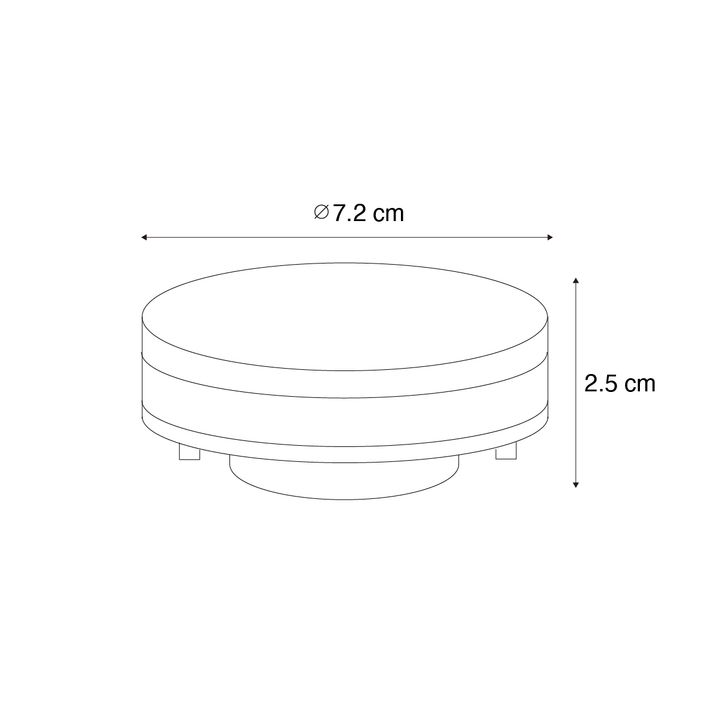GX53 Dæmp til varm og 3-trins dæmpbar LED-lampe 7W 750 lm 2700K-4000K