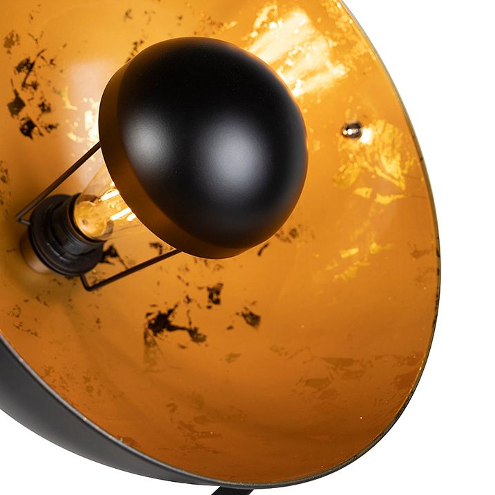 Industriell golvlampa med stativ svart - Magna 40 Eglip