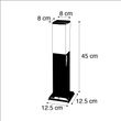 Moderni-ulkovalaisin-45-cm-teräs---Malios
