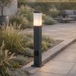 Udendørslampe-mørkegrå-80-cm-med-fatning-IP44---Malios