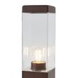 Lampa-zewnętrzna-rdzawobrązowa-z-przezroczystym-szkłem-45-cm-IP44-z-gniazdem-i-czujnikiem-ruchu---Malios