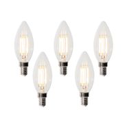 5er-Set-E14-3-Stufen-Dimmbare-LED-Lampen-B35-Klar-4W-450-lm-2700K