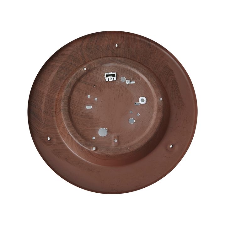 Klassieke plafonnière walnoot hout met wit glas - Mesiac