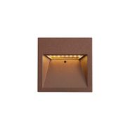 Lampada-da-parete-moderna-marrone-ruggine-quadrata-con-LED-IP54---Gem