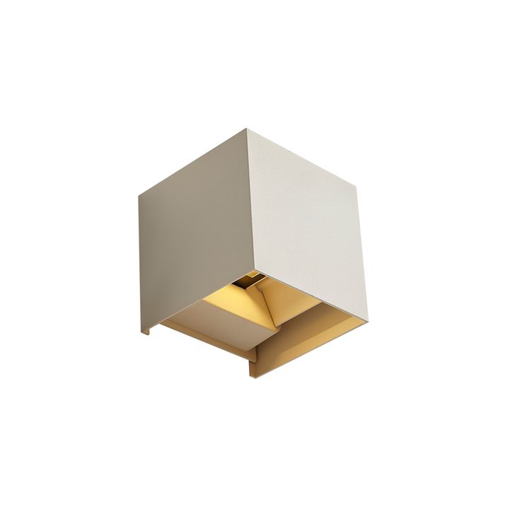 Modern utomhusvägglampa beige inkl. LED 2-ljus IP54 - Edwin