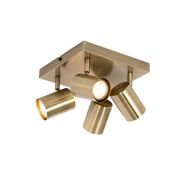 Plafoniera-modernă-bronz-cu-4-lumini-reglabile-dreptunghiulară---Jeana