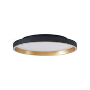 Dizajnerska-stropna-svjetiljka-crna-sa-zlatom-60-cm-uklj.-LED-3-smjerni-prekidač---Ingo