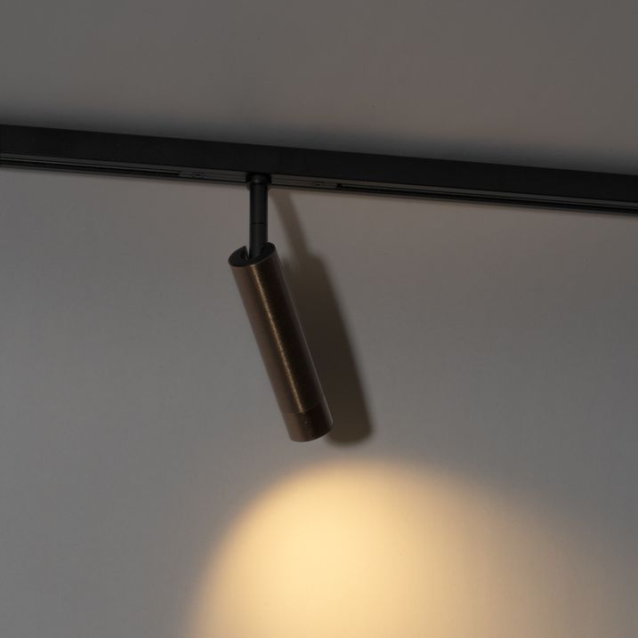 Modern Spotlight Dark Bronze for 1-Phase Track System - Slimline Uzzy