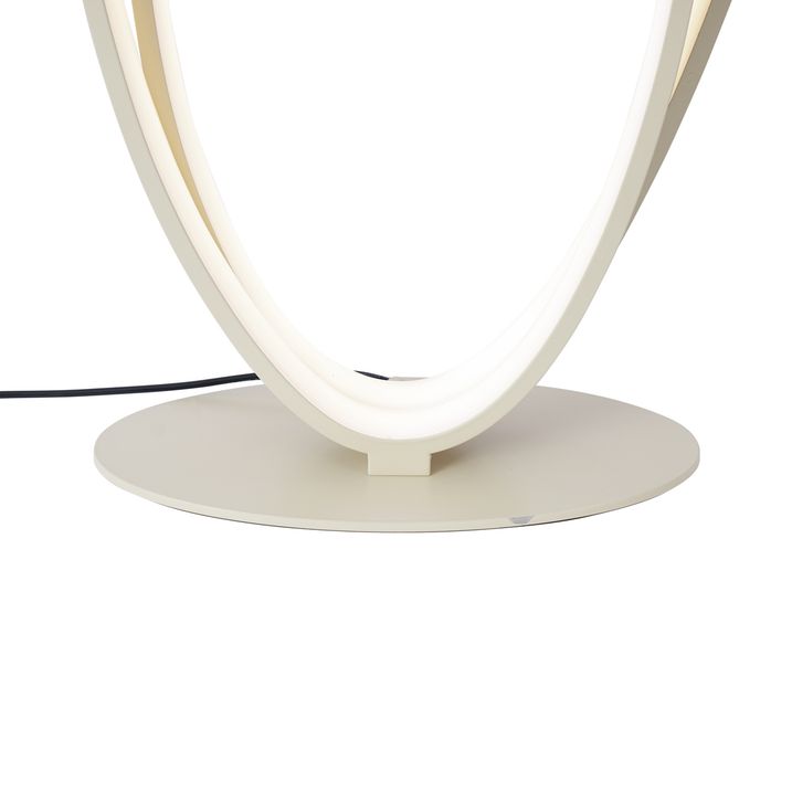 Design állólámpa bézs színben, LED-del, 3 lépésben dimmelhető - Boomerang