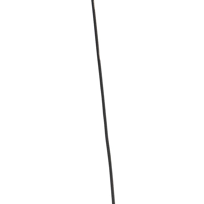Dizajnerska viseća lampa crna sa jantarnim staklom 3-svetla 161,5 cm - Qara