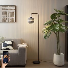 Älykäs lattiavalaisin musta savulasilla sis. WiFi A60 - Ana