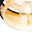Moderne-taklampe-sort-med-gull---Elif