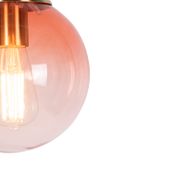 Art-Deco-pakabinamas-šviestuvas-žalvarinis-su-rausvu-stiklu-20-cm---Pallon