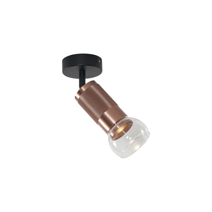 Foco de techo moderno bronce oscuro ajustable - Veerle