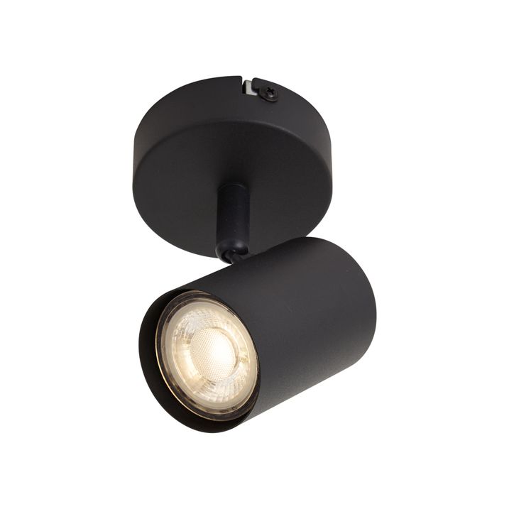 Foco de techo moderno negro orientable - Jeana