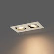Set-of-6-Modern-Recessed-Spotlights-Beige-GU10-50mm-Adjustable-2-Lights---Qure
