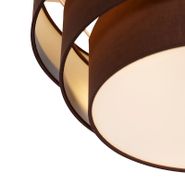Moderna-stropna-svjetiljka-smeđa-45-cm-3-svjetla---Drum-Trio