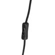 Pendant-Lamp-Black-with-Plug-and-Leaf-Shade-with-Gold-Interior-35cm---Cavalux