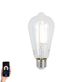 E27 stmívatelná LED žárovka ST64 čirá 7W 806 lm 2700-6500K Zigbee