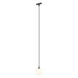Moderne-hanglamp-zwart-met-wit-glas-voor-railsysteem-1-fase---Slimline-Eira