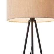 Moderne-Stativ-Stehleuchte-Taupe-mit-Samtschirm---Luz