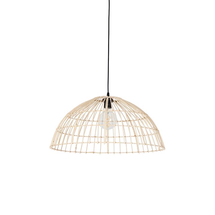 Rural hanging lamp rattan 55 cm - Magna
