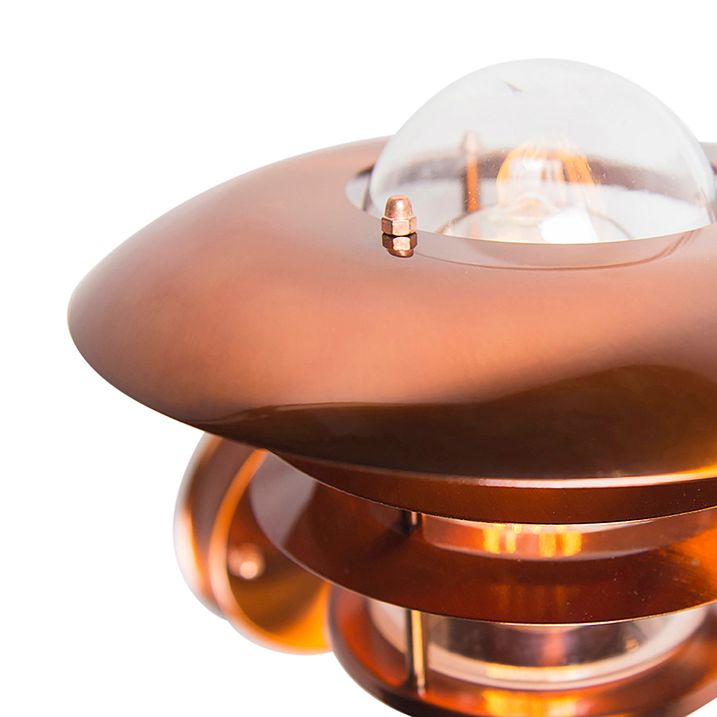 Vintage utomhusvägglampa koppar IP44 - Prato