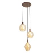 Suspension-design-bronze-foncé-3-lumières---Ard