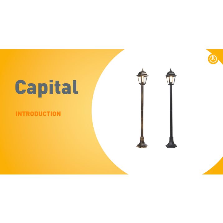 Klassische Laterne Antikgold 122 cm IP44 - Capital