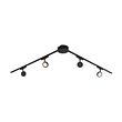 Modernt-skensystem-med-4-svarta-spotlights-1-fas---Magnetic-Lance