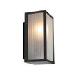 Zidna-lampa-za-spoljašnju-upotrebu-crna-sa-rebrastim-staklom-IP44---Charlois