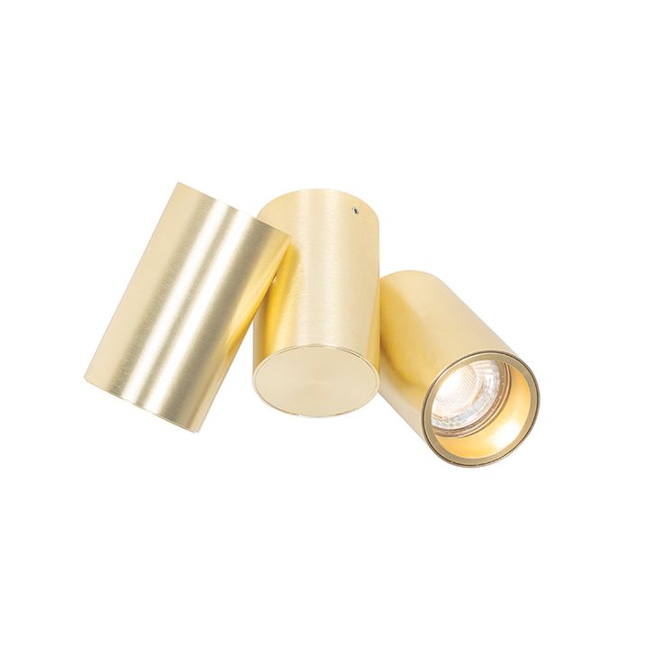 Design spotlight brass 2-light adjustable - Michael