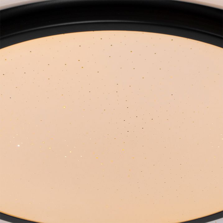 Moderna stropna svjetiljka crna 38 cm uključujući LED i RGB - Jochie