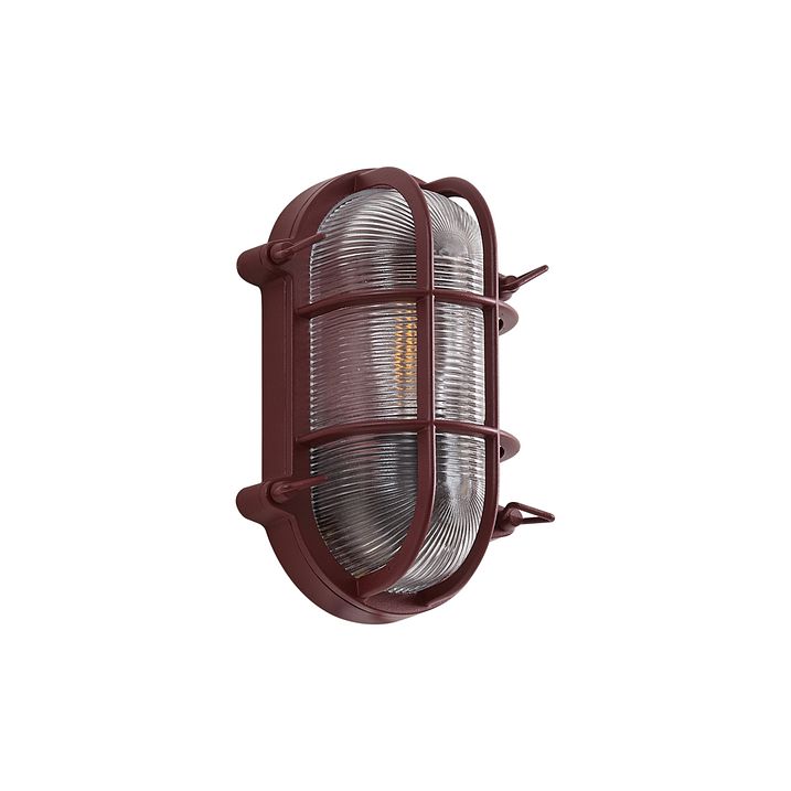 Lampada da parete per esterni rosso scuro IP44 - Noutica