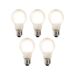 Комплект от 5 димируеми LED крушки с матирано стъкло E27 4W 320lm 2700K