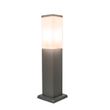 Llambë-moderne-me-shtylla-të-jashtme-Gri-e-errët-me-Opal-45-cm-IP44---Malios
